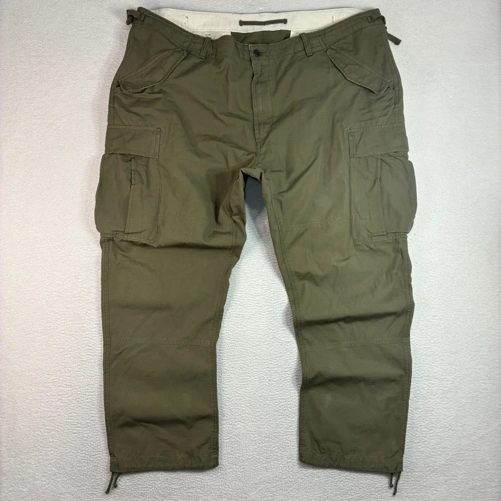 Polo Ralph Lauren Military Surplus Cargo Pant Men 46Bx30 Green Paratrooper Chino